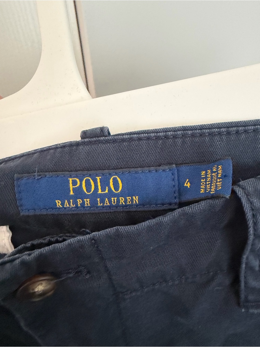 Ralph Lauren Navy Embroidered Pony Cotton Bermuda Shorts - Picture 2 of 3